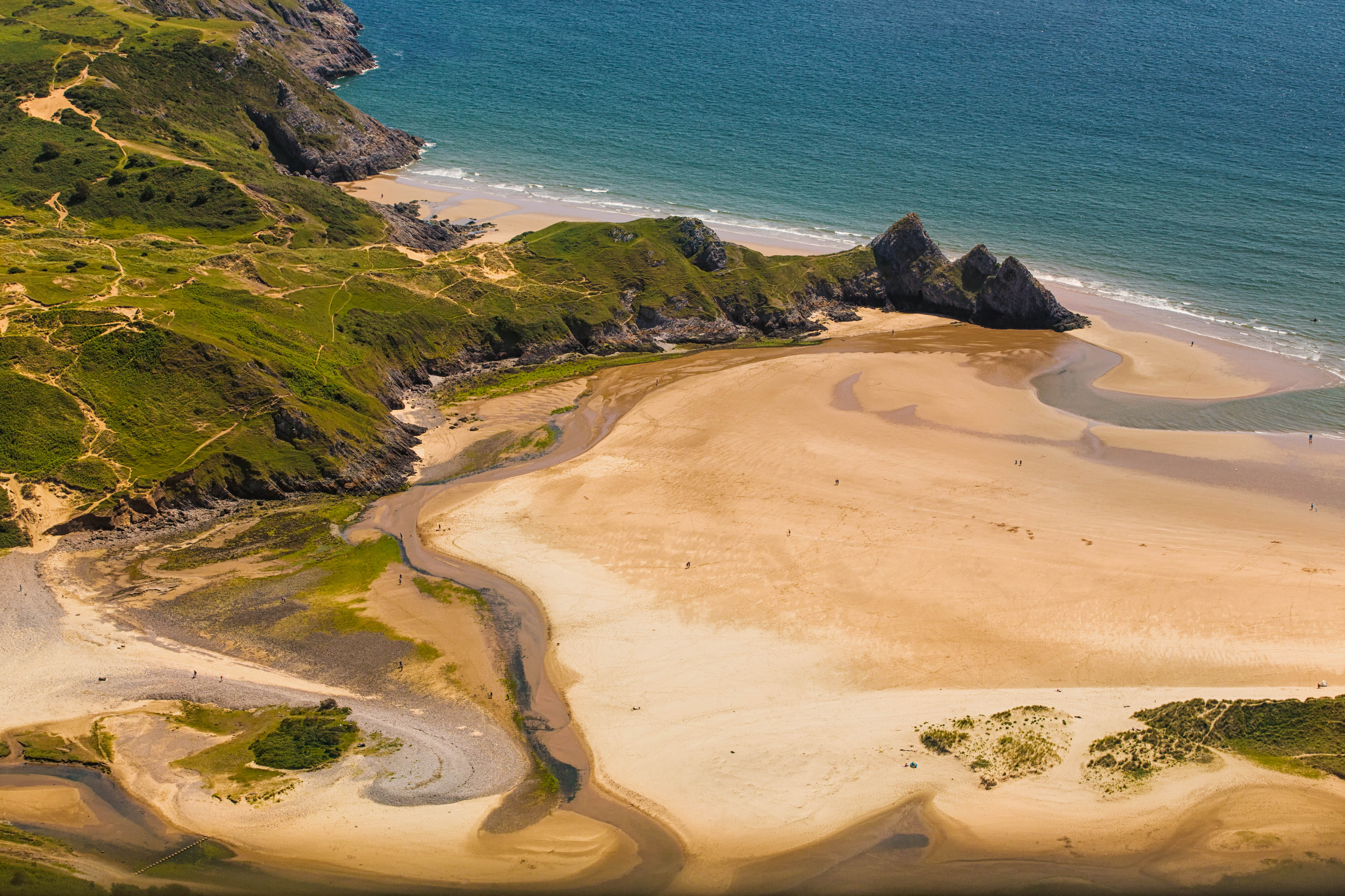 View of Three Cliffs Bay